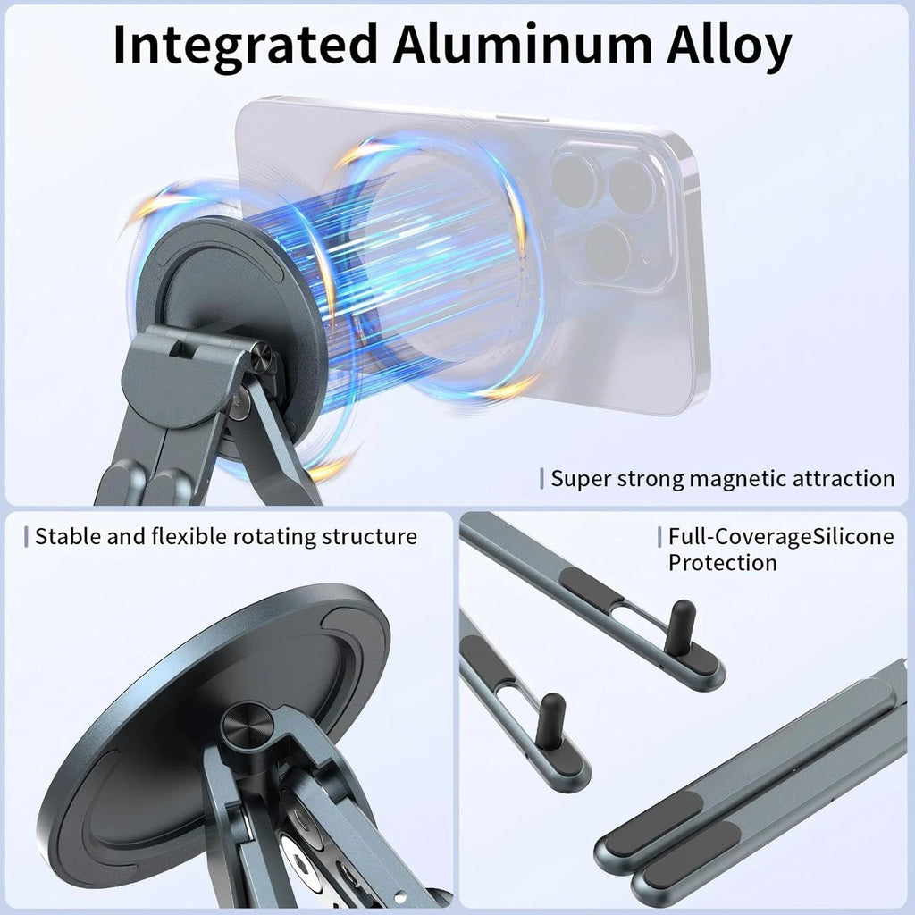 Multifunctional Magnetic Phone Holder Tripod For Handheld Selfle Stick Foldable With Foldable Metal Stand For Phone iPad Tablet