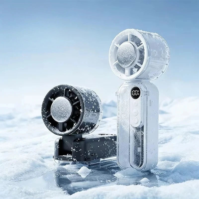 Handheld Small Fan, Semiconductor Cooling, Ultra Long Battery Life, Charging Fan, Small Cooling and Ice Pack Fan