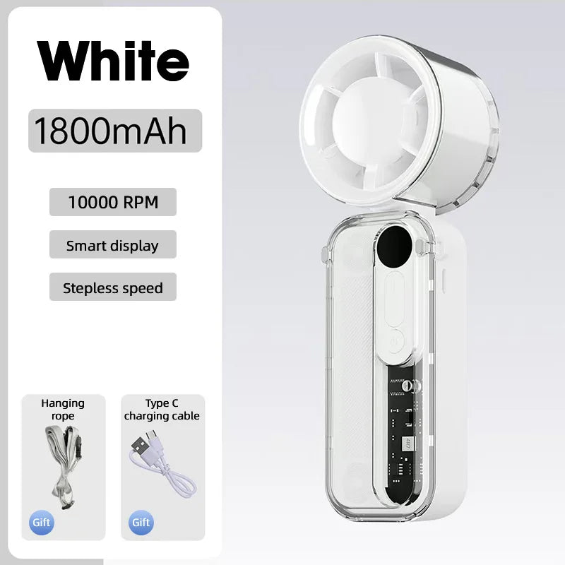 Handheld Small Fan, Semiconductor Cooling, Ultra Long Battery Life, Charging Fan, Small Cooling and Ice Pack Fan